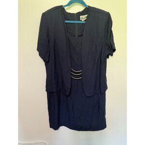 Wayne Diamond Designs Mother of the Bride Dress Navy Womans 20
